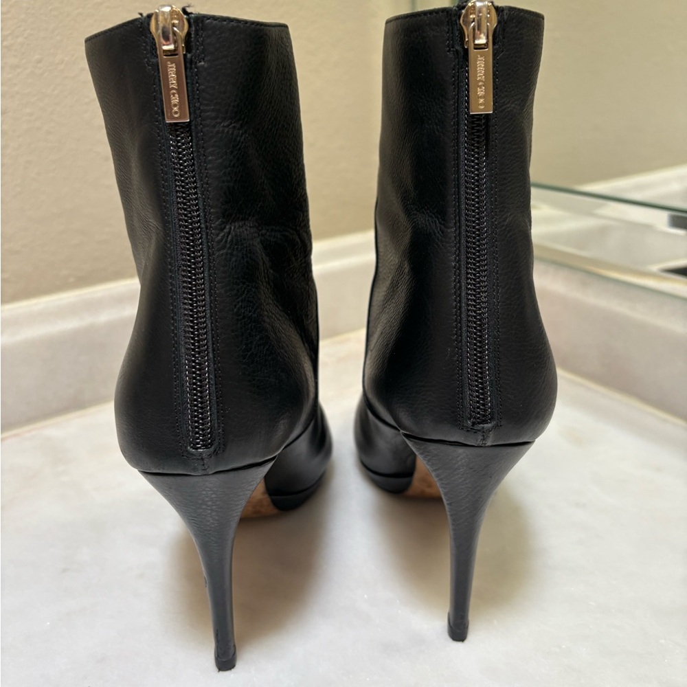Jimmy Choo Black Heeled Boots - Picture 6 of 6